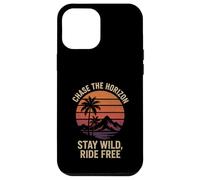 Chase the Horizon Stay Wild Ride Free Randonnée Camping Amateur Coque pour iPhone 12 Pro Max