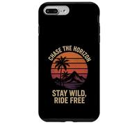 Chase the Horizon Stay Wild Ride Free Randonnée Camping Amateur Coque pour iPhone 7 Plus/8 Plus