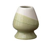 Chasen Support pour fouet à matcha en bambou,support en céramique pour cérémonie du thé,supports e céramique pours fouet e bambou,vert magique