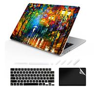 ChashenHa Coque pour MacBook Air 13,6" sorti en 2022 (puce A2681 M2) en plastique imprimé UV avec protecteur de clavier et protecteur d'écran, peinture-1
