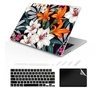 ChashenHa Coque rigide en plastique imprimé UV pour MacBook Air 13,6" sorti en 2022 (puce A2681 M2) avec protecteur de clavier et protecteur d'écran, Plants-8