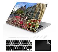 ChashenHa Coque rigide en plastique imprimé UV pour MacBook Air 13,6" sorti en 2022 (puce A2681 M2) avec protecteur de clavier et protecteur d'écran, peinture de ville - 10