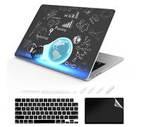 ChashenHa Coque rigide en plastique imprimé UV pour MacBook Air 13,6" sorti en 2022 (puce A2681 M2) avec protecteur de clavier et protecteur d'écran, ampoule 13