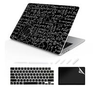 ChashenHa Coque rigide pour MacBook Air 13,6" sorti en 2022 (puce A2681 M2) en plastique imprimé UV avec protecteur de clavier et protecteur d'écran, tableau noir-9
