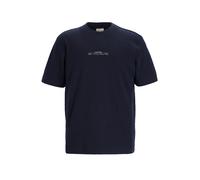 CHASIN' T-Shirt 'Ember' bleu marine / saphir / gris clair / blanc cassé, Taille XL