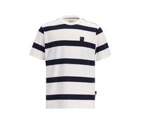 CHASIN' T-Shirt 'Storm' bleu marine / blanc, Taille S
