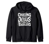 Chasing After Jesus and Toddlers Chaos chrétien ||- Sweat à Capuche