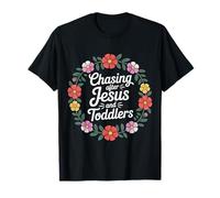 Chasing After Jesus and Toddlers Chaos chrétien - T-Shirt
