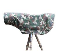 CHASING BIRDS Housse de pluie imperméable opaque anti-UV pour appareil photo et objectif compatible avec Canon, Sony, Nikon, Sigma, Tamron, Fujifilm, Olympus (camouflage vert militaire, taille S)