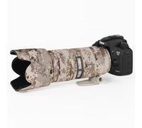 CHASING BIRDS Lentille camouflage imperméable pour NIKON AF-S 70-200 mm f2.8 E FL ED VR Housse de protection imperméable (grille marron, avec 2.0X TC (TC-20E III))