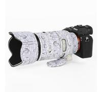 CHASING BIRDS Manteau de protection imperméable camouflage pour Sony FE 70-200 mm F4 Macro G OSS II (blanc électrique, avec 2.0X TC (SEL20TC))