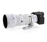 CHASING BIRDS Version V Lens Camouflage Imperméable Manteau pour Sony FE 600 mm F6.3 GM OSS Housse de Protection imperméable (Blanc électrique, avec 1.4X TC)