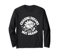Chasing Dreams Not Drama Citation rétro Soleil Manche Longue