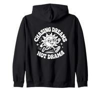 Chasing Dreams Not Drama Citation rétro Soleil Sweat à Capuche