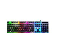 Chasing Light Leopard Clavier filaire G21 Clavier rétroéclairé USB Clavier Mécanique Touches Suspendues Clavier Lumineux Clavier Imprimé Léopard Clavier Jeu Maison Backl