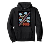 Chasing Rainbows of Sound Basson Rainbow Clouds Design Sweat à Capuche