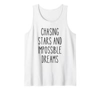 Chasing Stars Dreams Citation inspirante pour Artiste Débardeur