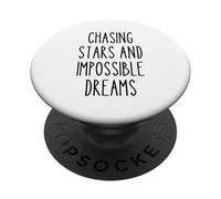 Chasing Stars Dreams Citation inspirante pour Artiste PopSockets PopGrip Adhésif
