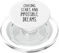 Chasing Stars Dreams Citation inspirante pour Artiste PopSockets PopGrip pour MagSafe