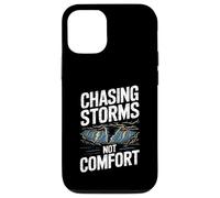 Chasing Storms Not Comfort Extreme Motivation Coque pour iPhone 12/12 Pro