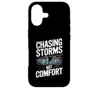 Chasing Storms Not Comfort Extreme Motivation Coque pour iPhone 17