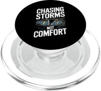 Chasing Storms Not Comfort Extreme Motivation PopSockets PopGrip pour MagSafe