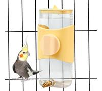 Chasse à distributeur d'eau de perruche : mangeoire de cage à oiseaux, bouteille d'oiseaux de cage | Masques aviaires automatiques en conteneur, support d'alimentation en eau sans goutte, boîte