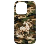 Chasse à la sauvagine Camouflage Camouflage Cheval Canard Chasseurs Coque pour iPhone 14 Pro
