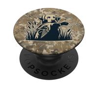 Chasse à la sauvagine Vintage Camouflage Chasseurs de Canard PopSockets PopGrip Adhésif