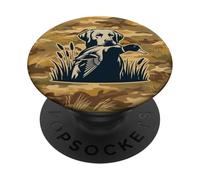 Chasse à la sauvagine Vintage Camouflage Chasseurs de Canard PopSockets PopGrip Adhésif