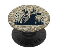 Chasse à la sauvagine Vintage Camouflage Chasseurs de Canard PopSockets PopGrip Adhésif