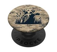 Chasse à la sauvagine Vintage Camouflage Chasseurs de Canard PopSockets PopGrip Adhésif