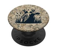 Chasse à la sauvagine Vintage Camouflage Chasseurs de Canard PopSockets PopGrip Adhésif