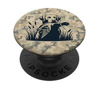 Chasse à la sauvagine Vintage Camouflage Chasseurs de Canard PopSockets PopGrip Adhésif