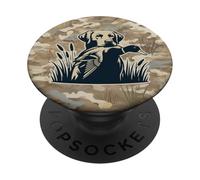Chasse à la sauvagine Vintage Camouflage Chasseurs de Canard PopSockets PopGrip Adhésif