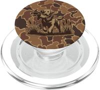 Chasse à la sauvagine Vintage Camouflage Chasseurs de Canard PopSockets PopGrip pour MagSafe