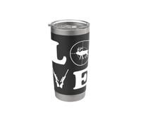 Chasse Amour Permis De Chasse Chasseuse Gobelet isotherme en acier inoxydable double paroi