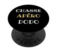 Chasse apero Dodo Humour Chasseur Homme Humoristique PopSockets PopGrip Adhésif