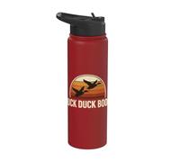 Chasse Aux Oiseaux D'eau Canard Colvert Rétro Coucher De Stainless Steel Insulated Water Bottle