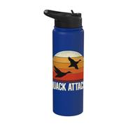 Chasse Aux Oiseaux D'eau Canard Colvert Rétro Coucher De Stainless Steel Insulated Water Bottle