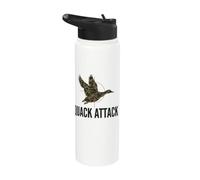 Chasse Aux Oiseaux D'eau Canard Colvert Rétro Coucher De Stainless Steel Insulated Water Bottle