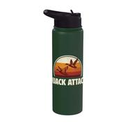 Chasse Aux Oiseaux D'eau Canard Colvert Rétro Coucher De Stainless Steel Insulated Water Bottle