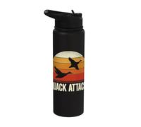 Chasse Aux Oiseaux D'eau Canard Colvert Rétro Coucher De Stainless Steel Insulated Water Bottle