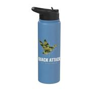 Chasse Aux Oiseaux D'eau Canard Colvert Rétro Coucher De Stainless Steel Insulated Water Bottle
