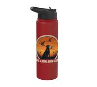 Chasse Aux Oiseaux D'eau Canard Colvert Rétro Coucher De Stainless Steel Insulated Water Bottle