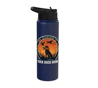 Chasse Aux Oiseaux D'eau Canard Colvert Rétro Coucher De Stainless Steel Insulated Water Bottle