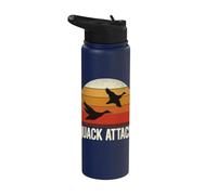 Chasse Aux Oiseaux D'eau Canard Colvert Rétro Coucher De Stainless Steel Insulated Water Bottle