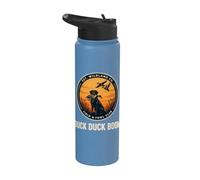 Chasse Aux Oiseaux D'eau Canard Colvert Rétro Coucher De Stainless Steel Insulated Water Bottle