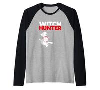 Chasse aux sorcières Halloween Sorcière Lover Funny Witch Hunter Manche Raglan