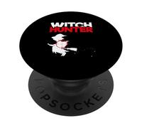 Chasse aux sorcières Halloween Sorcière Lover Funny Witch Hunter PopSockets PopGrip Adhésif